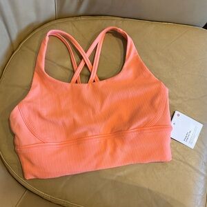 NWT Lululemon Energy Bra Long Line Rib size 8
